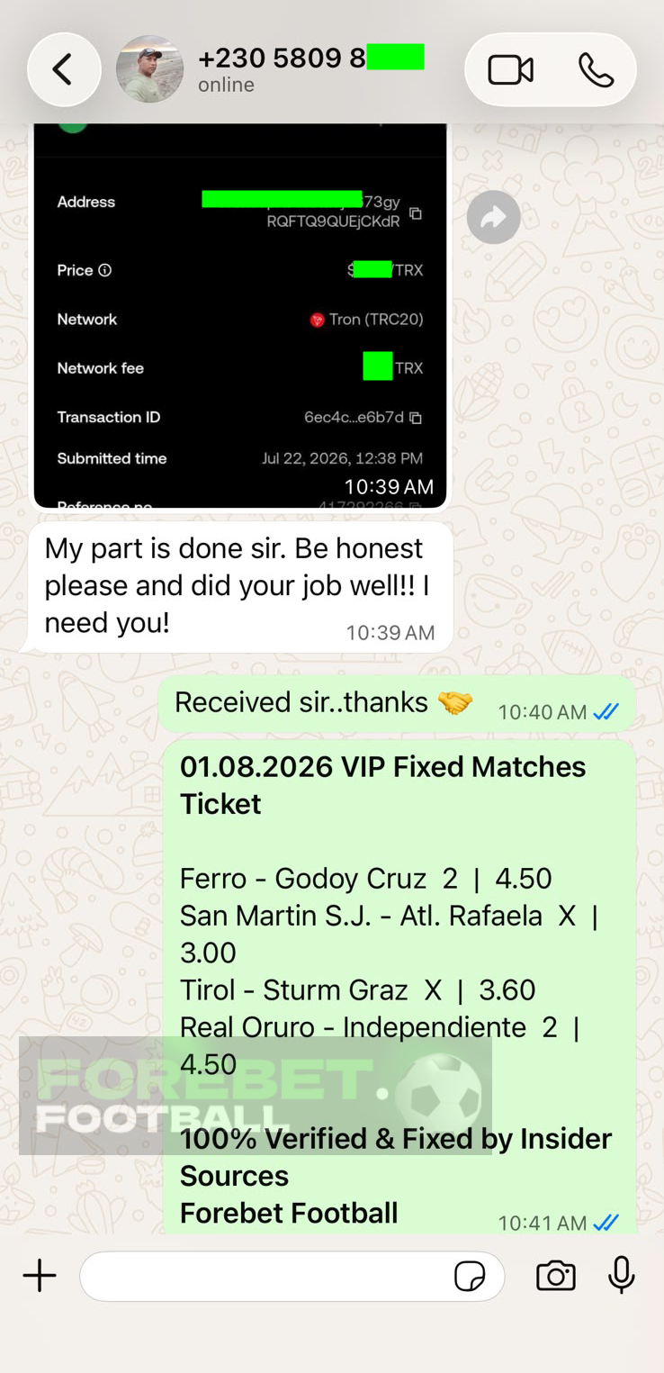 forebet fixed matches 1x2 01.08.2026