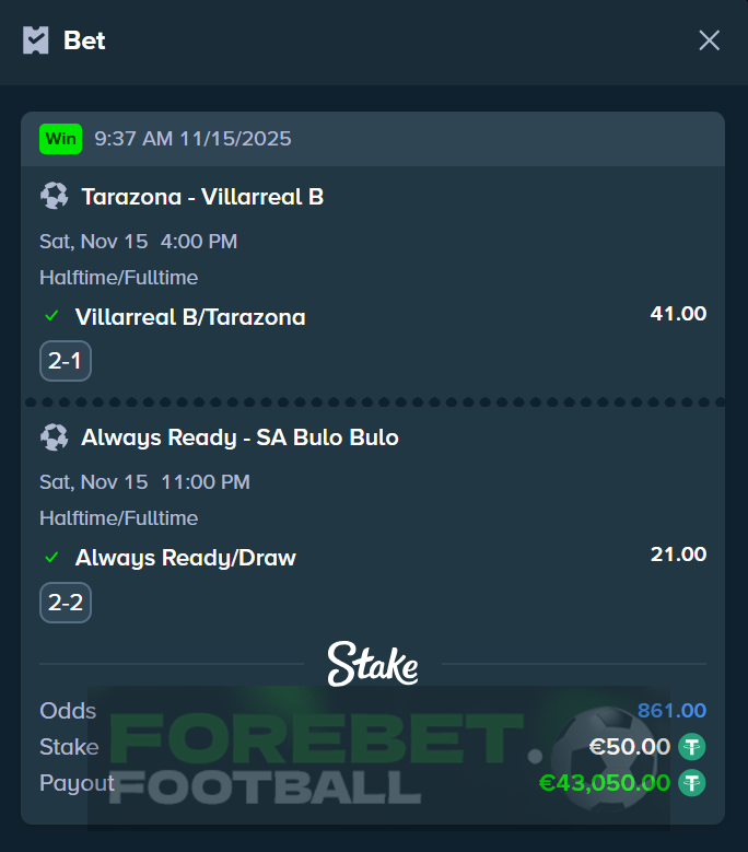 ht ft pick fixed matches 15.11.2025