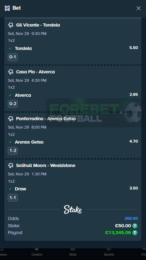 four vip fixed matches 29.11.2025