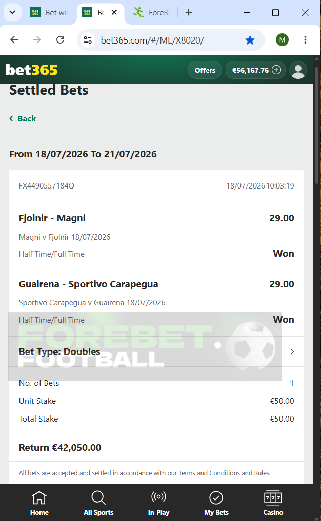 ht ft pick fixed matches 18.07.2026